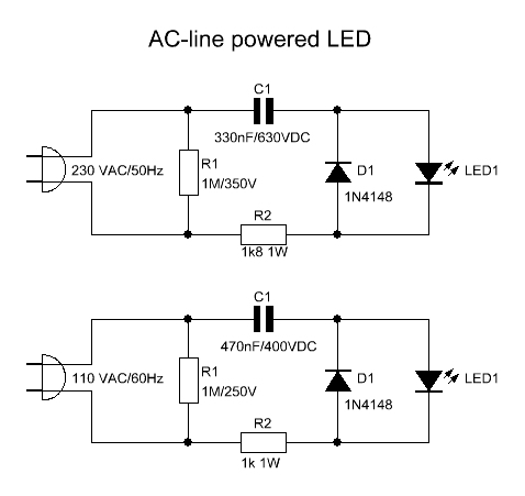 230v ac led indicator circuit cheap